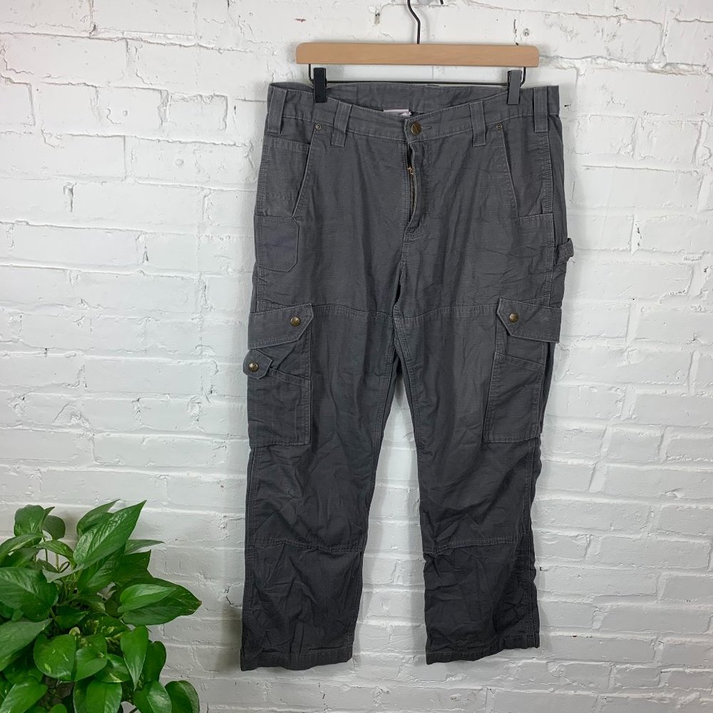 Carhartt Regular Fit Cargo Pants Gray Size 34